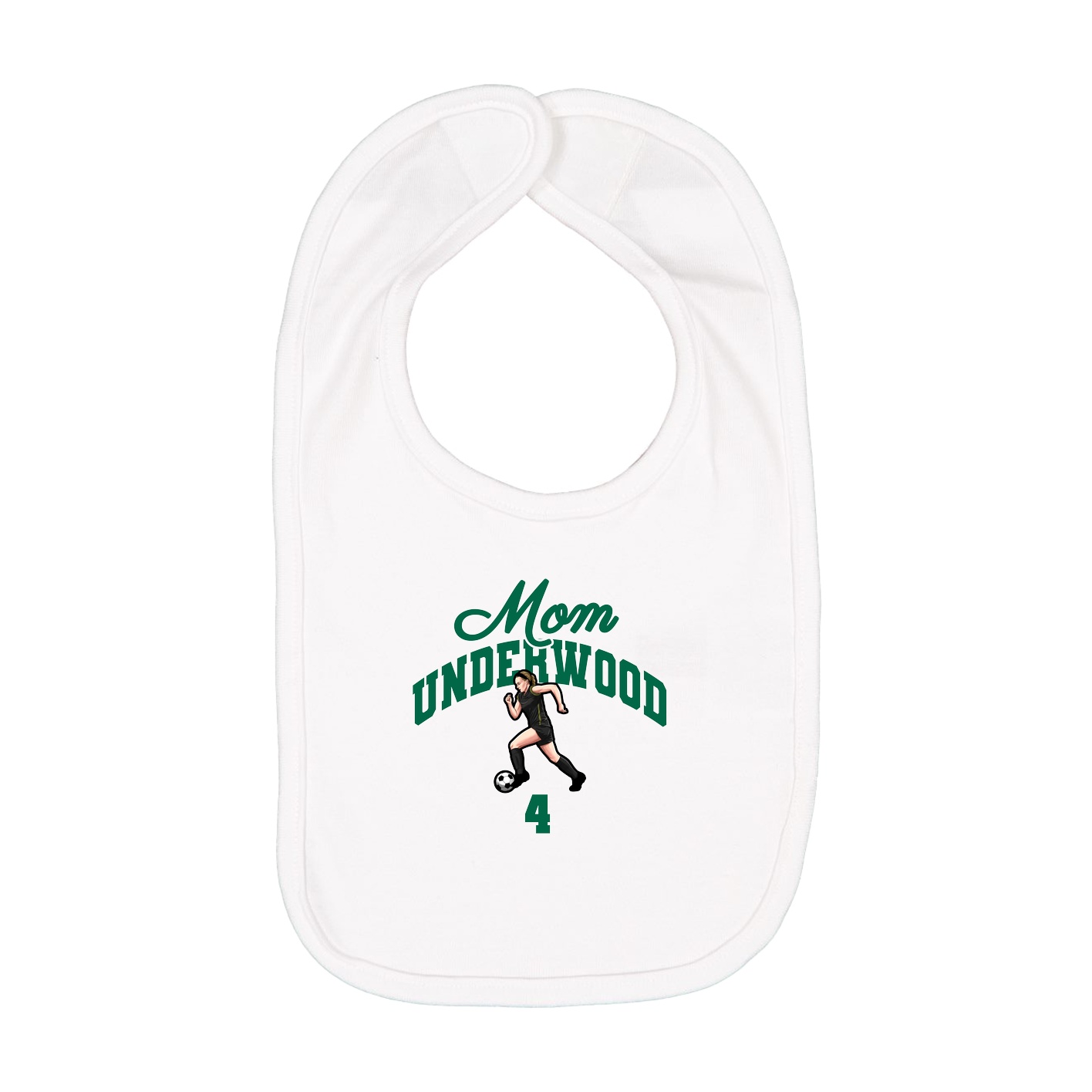 Infant Bib — Mothers Day Arch in White