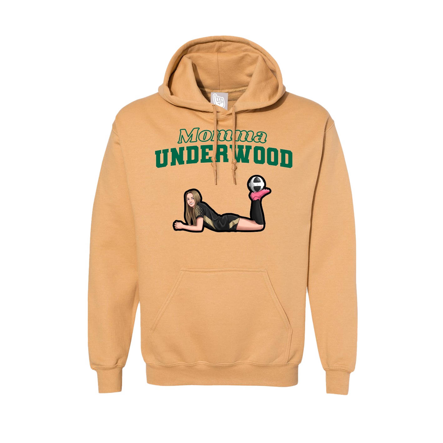 Hoodie — Mothers Day Block in Vegas Gold