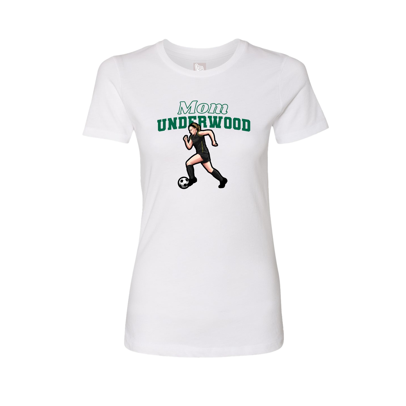 Womens Tee — Mothers Day Block in White