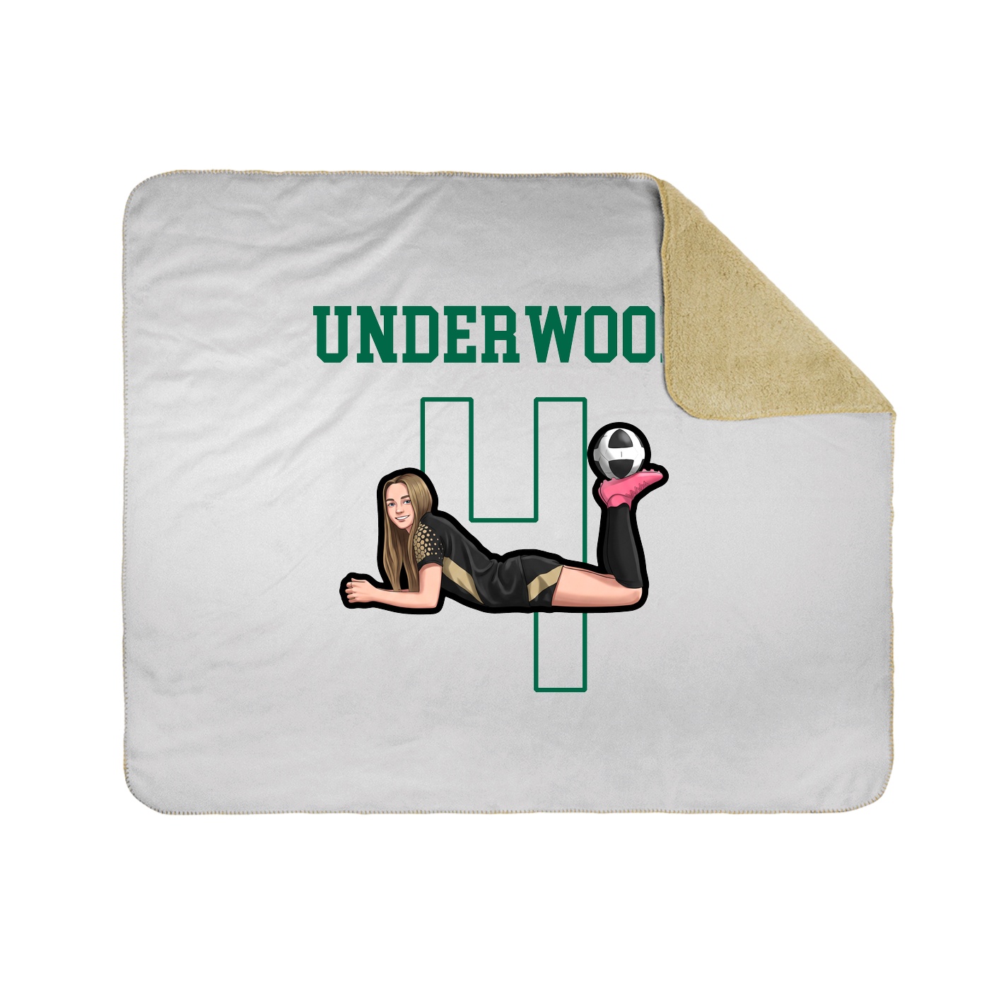 Throw Blanket — Shirsey in White