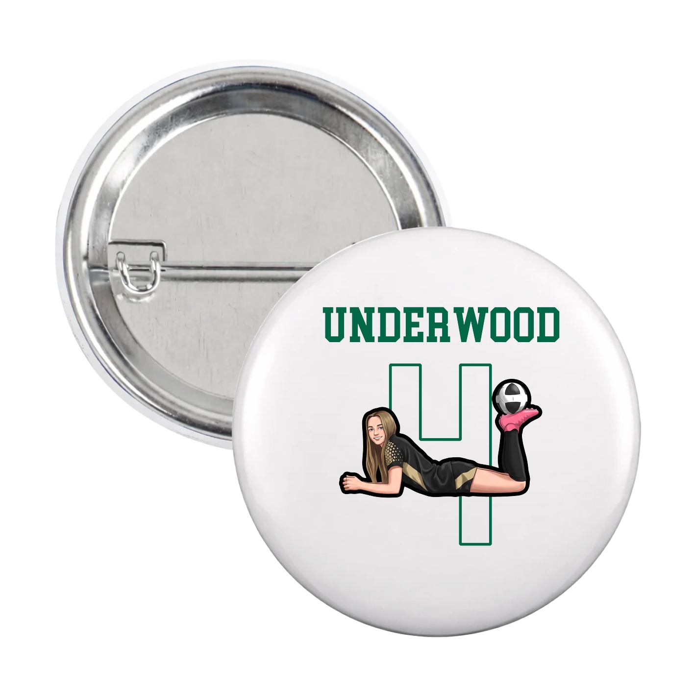 Game Day Button — Shirsey in White