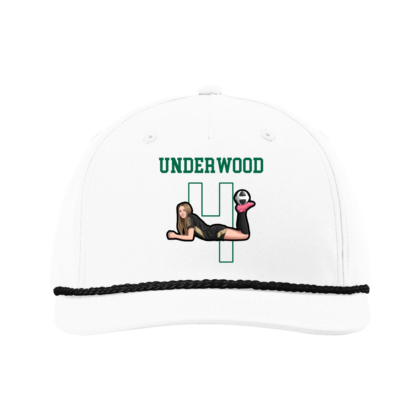 Five-Panel Classic Rope Cap — Shirsey in White