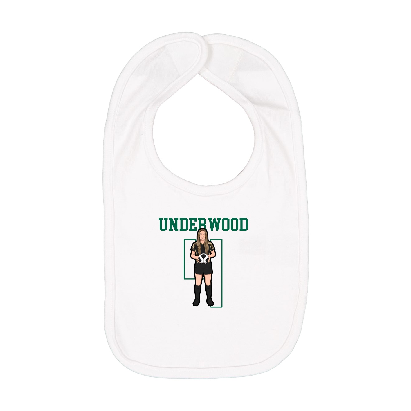 Infant Bib — Shirsey in White