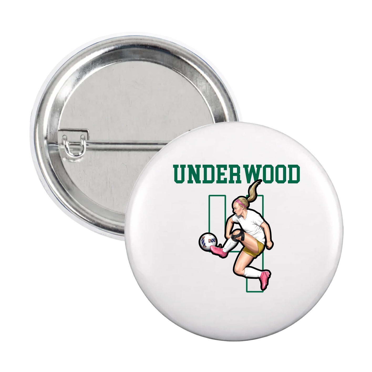 Game Day Button — Shirsey in White