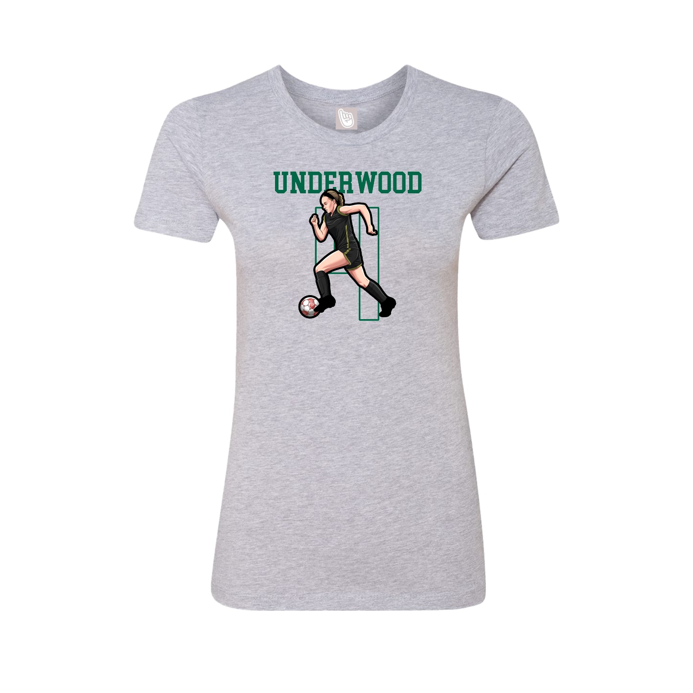 Fitted Women's Tee — Shirsey in Grey