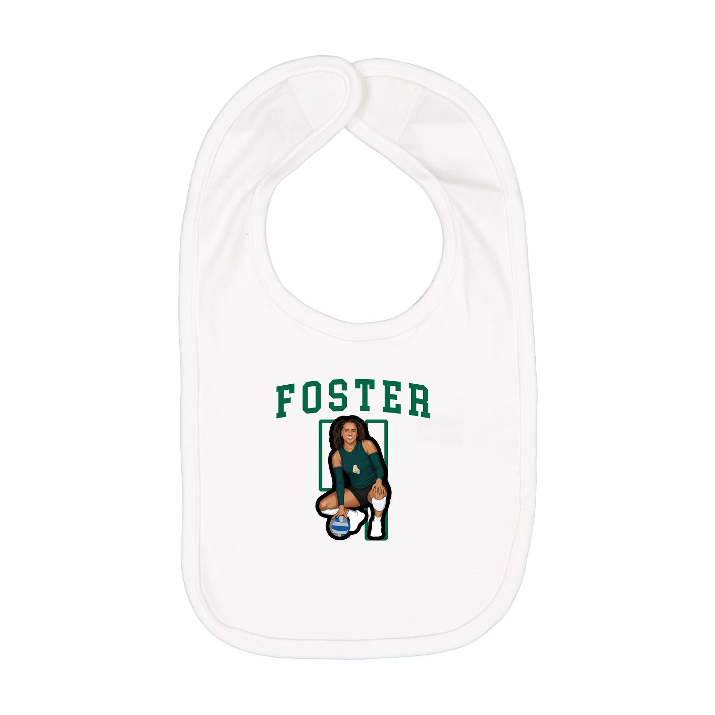 Infant Bib — Shirsey in White