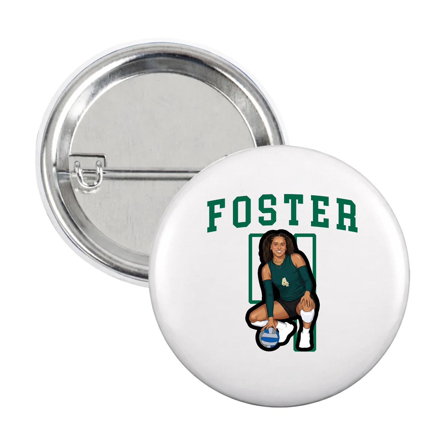 Game Day Button — Shirsey in White
