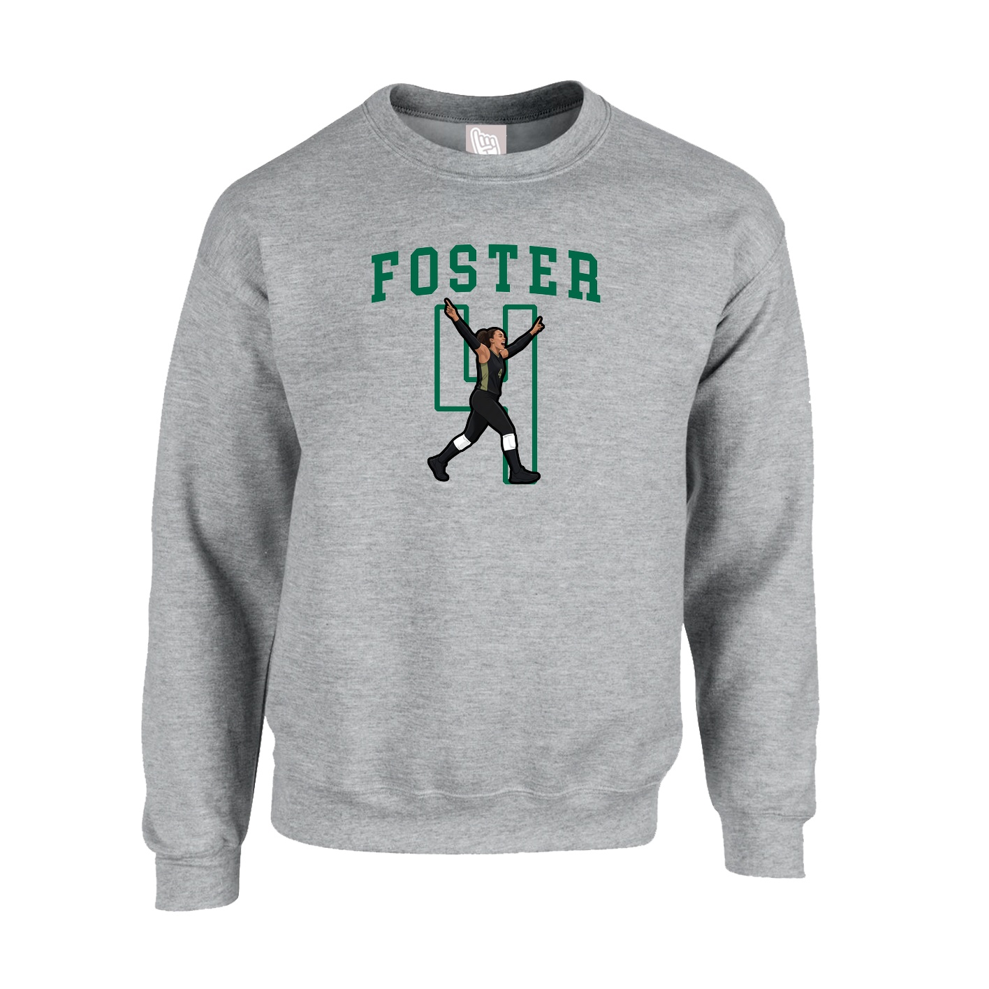 Fleece Crew — Shirsey in Grey