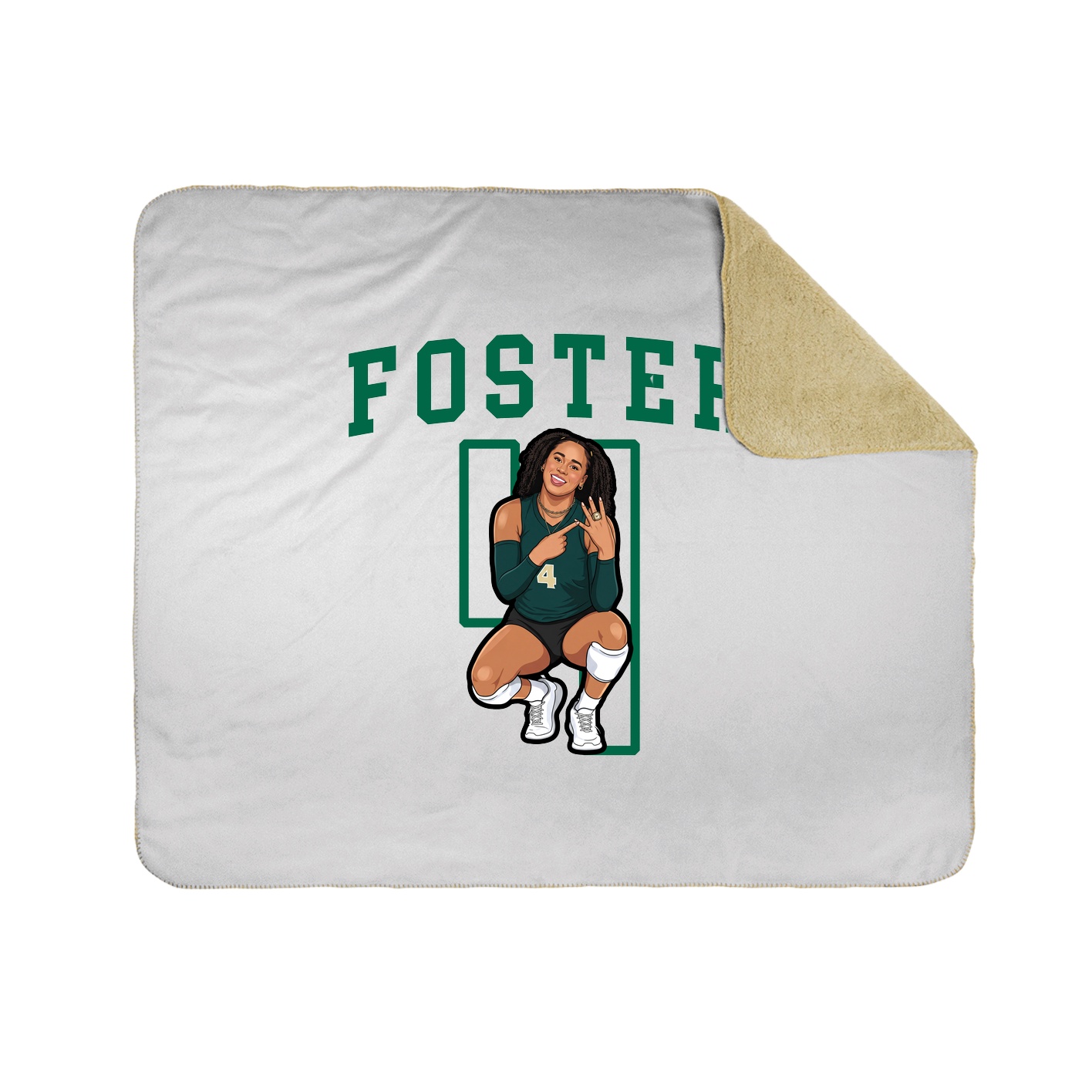Throw Blanket — Shirsey in White