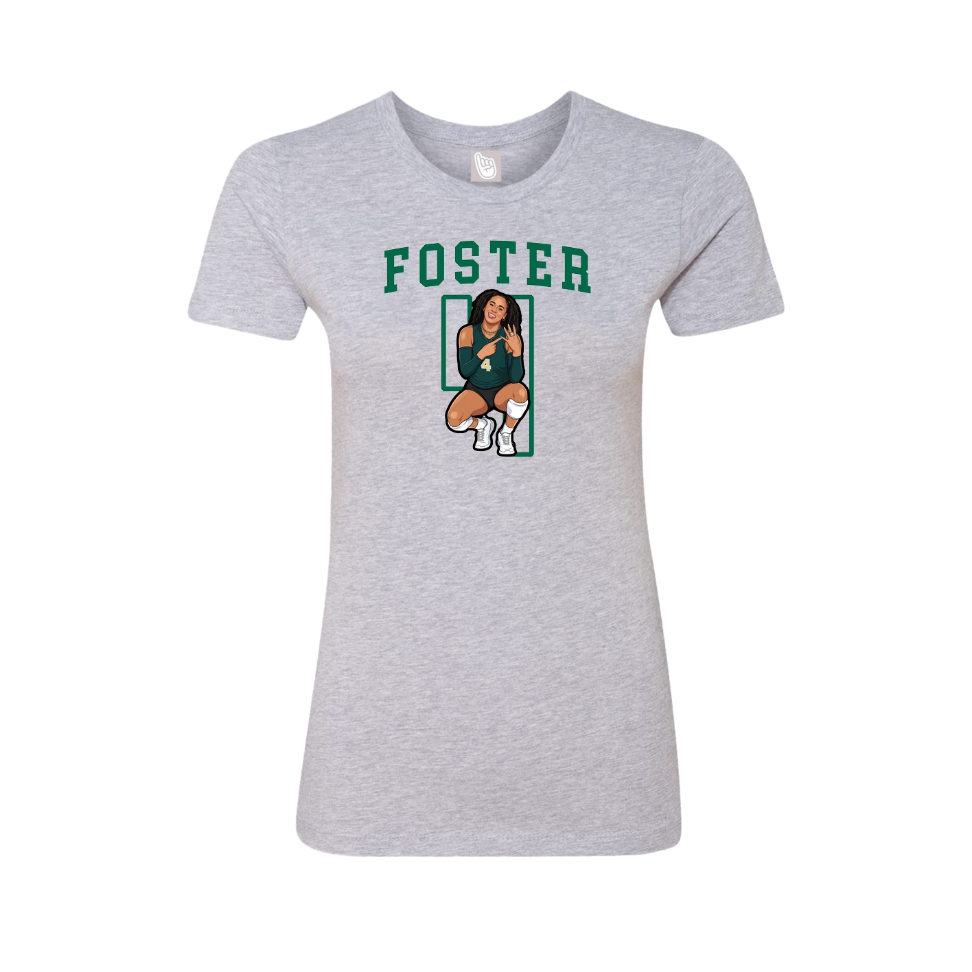 Fitted Women's Tee — Shirsey in Grey