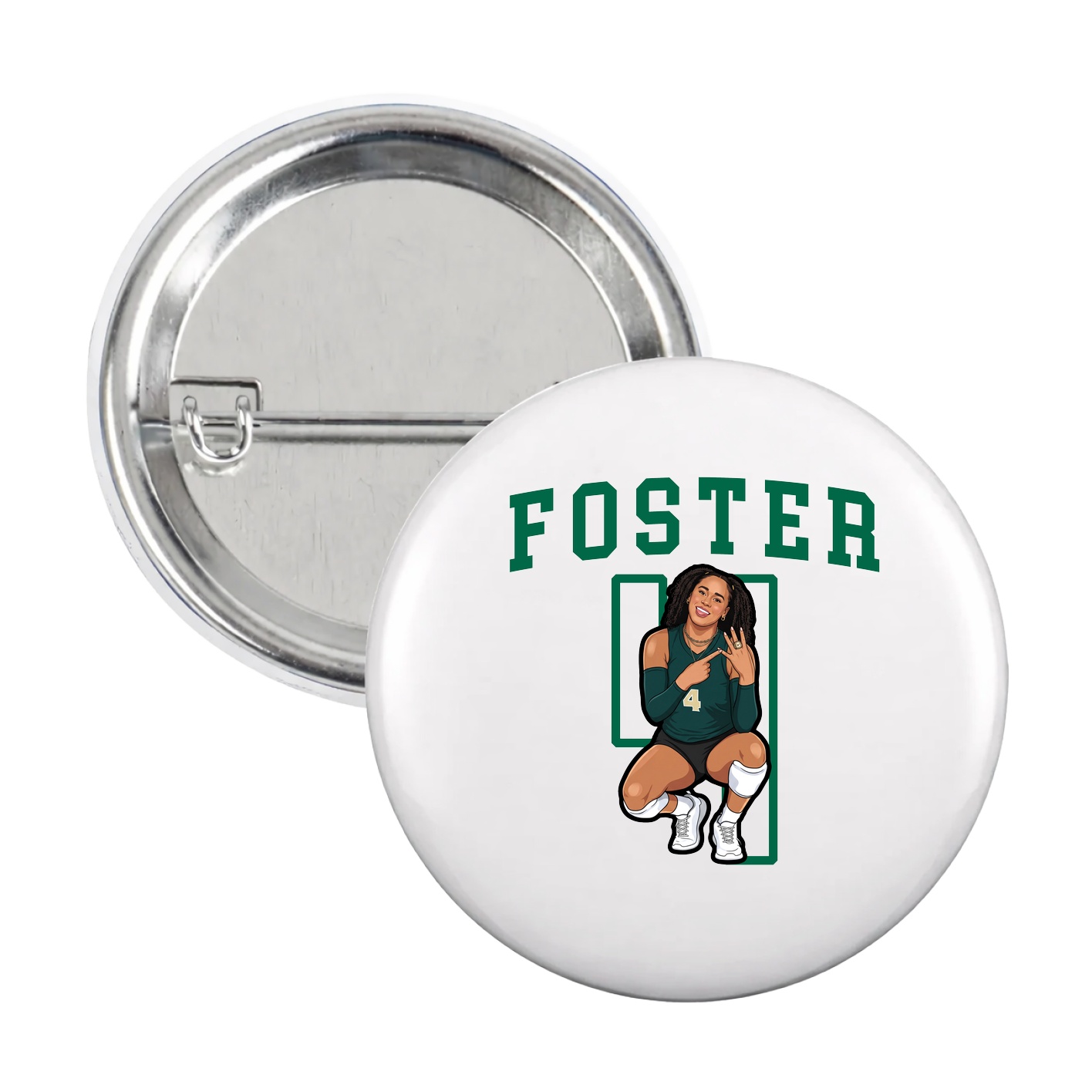 Game Day Button — Shirsey in White