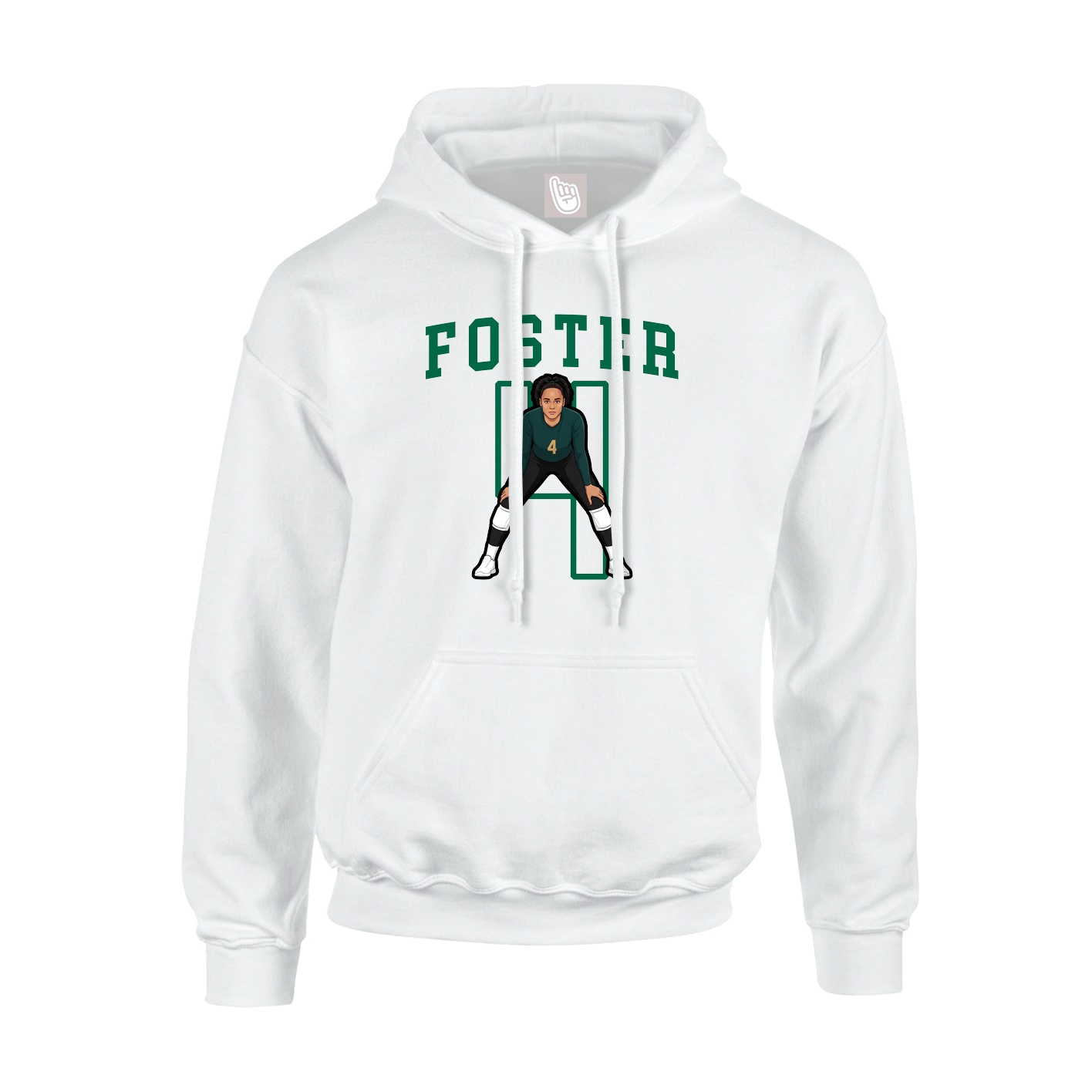 Hoodie — Shirsey in White