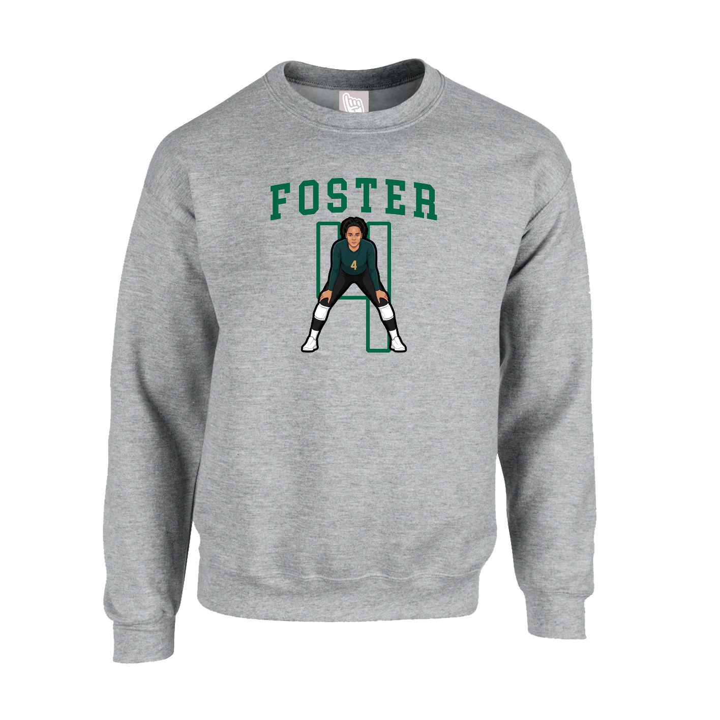 Fleece Crew — Shirsey in Grey