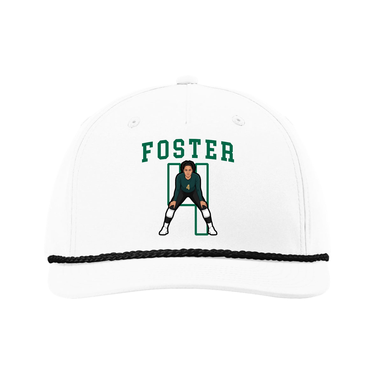 Five-Panel Classic Rope Cap — Shirsey in White
