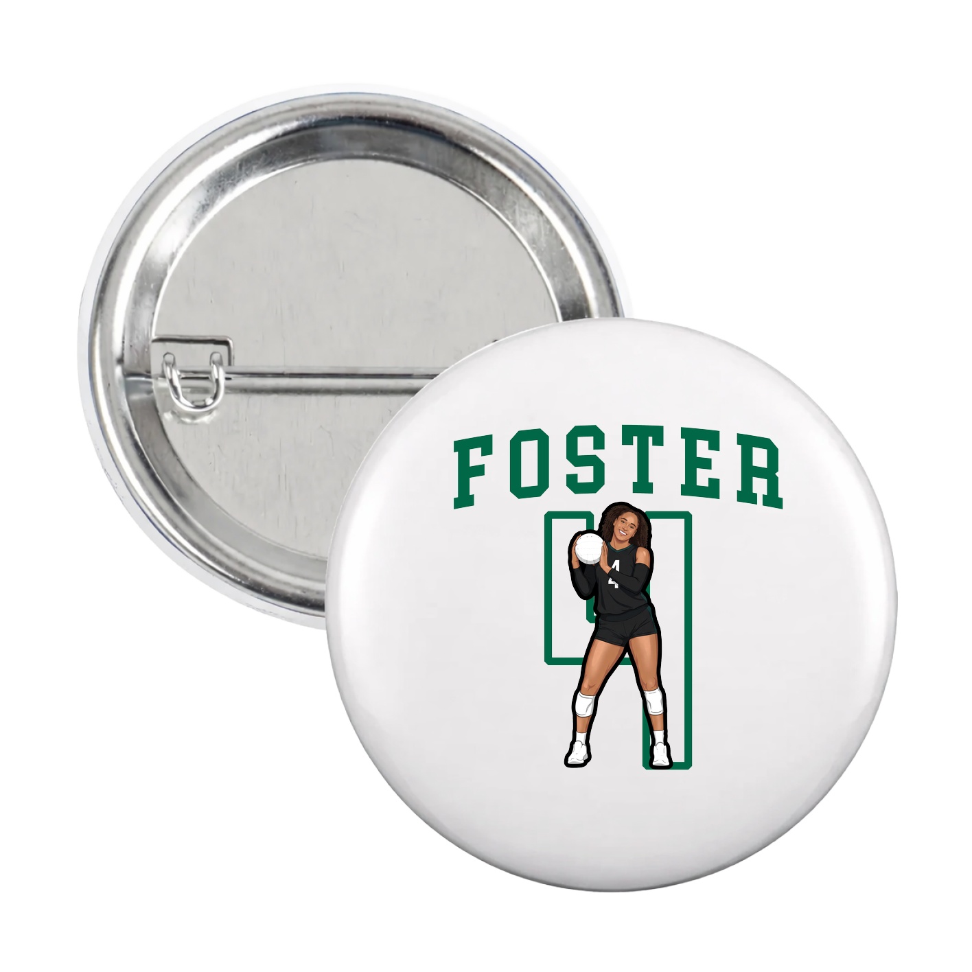 Game Day Button — Shirsey in White