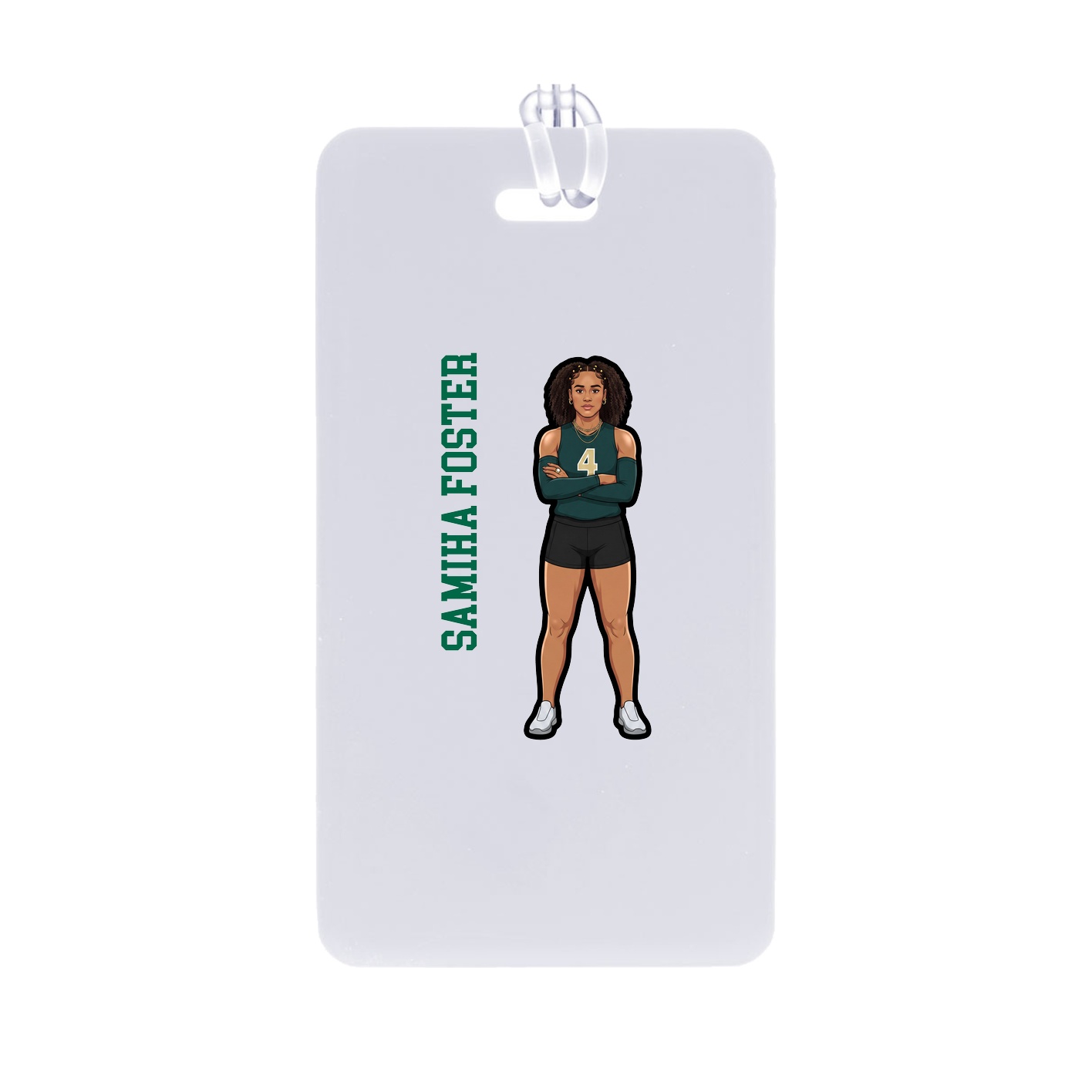 Bag Tag — Name Vertical in Classic