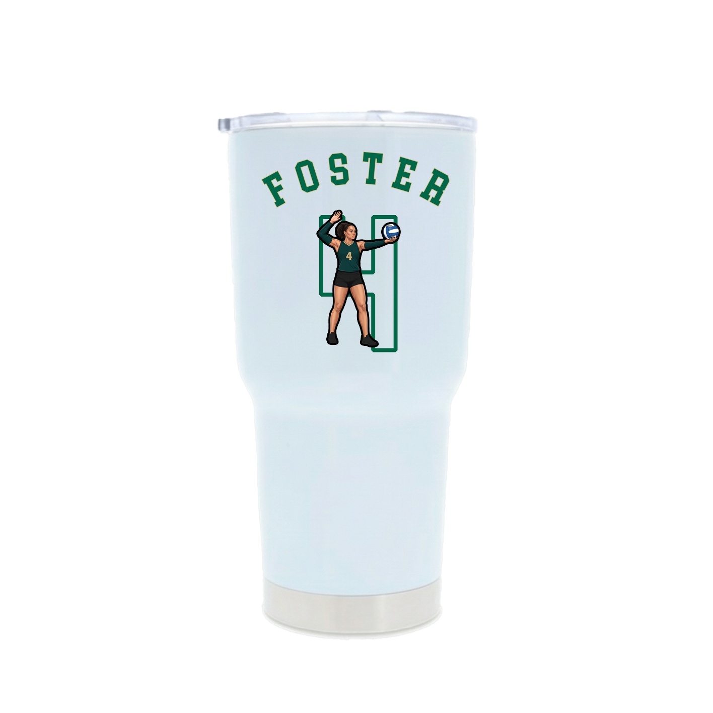 30oz Stainless Steel Tumbler — Shirsey Arch in White