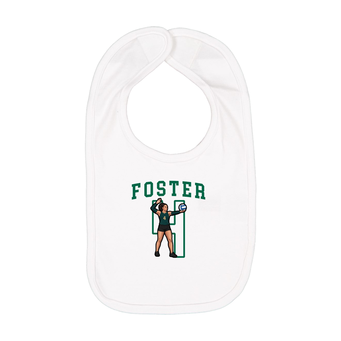 Infant Bib — Shirsey in White