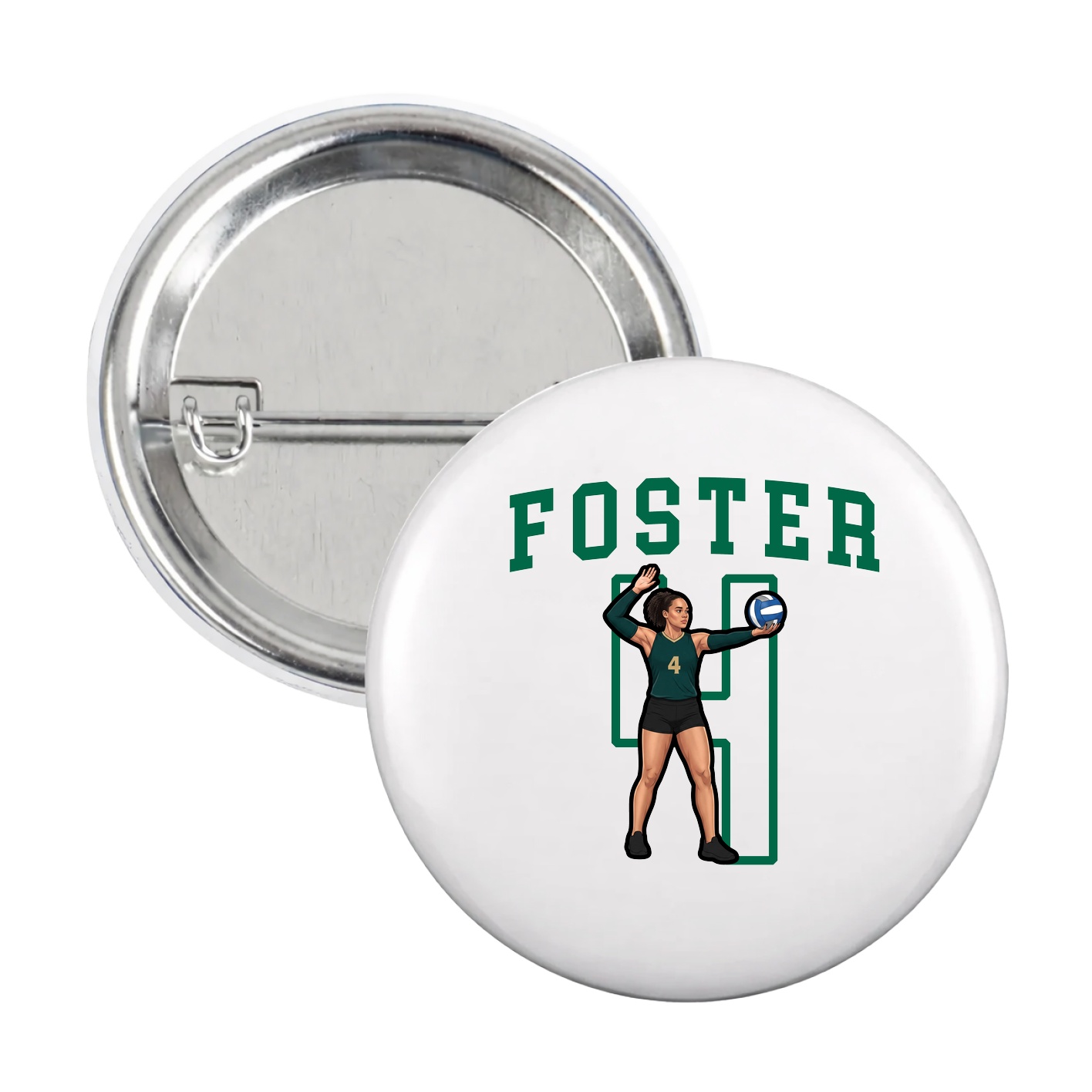 Game Day Button — Shirsey in White