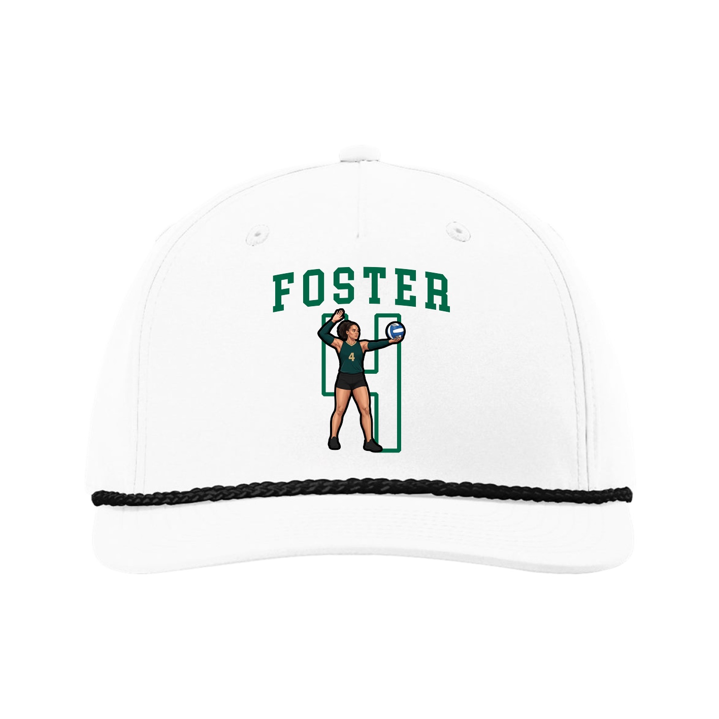 Five-Panel Classic Rope Cap — Shirsey in White