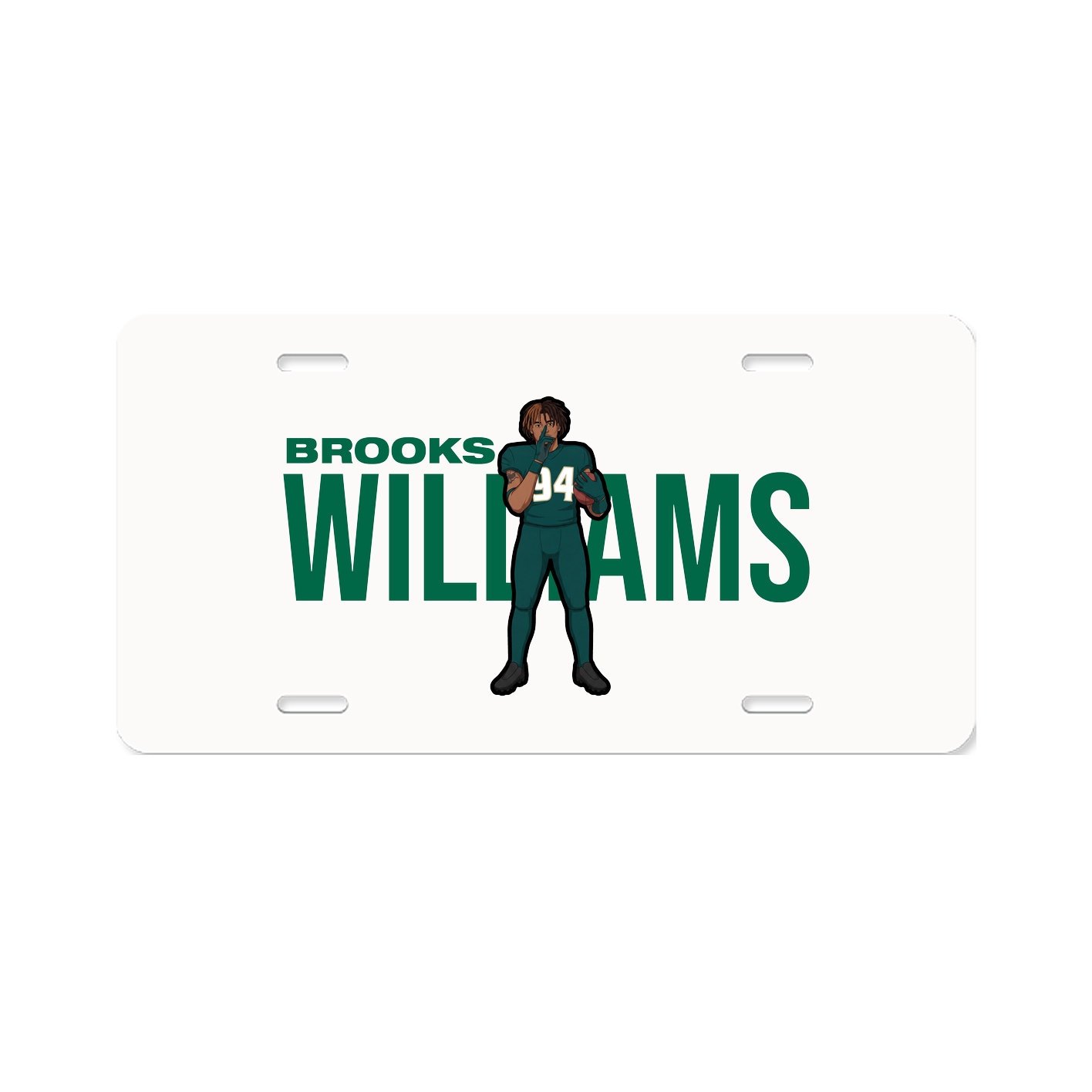 License Plate — Player Name in Classic