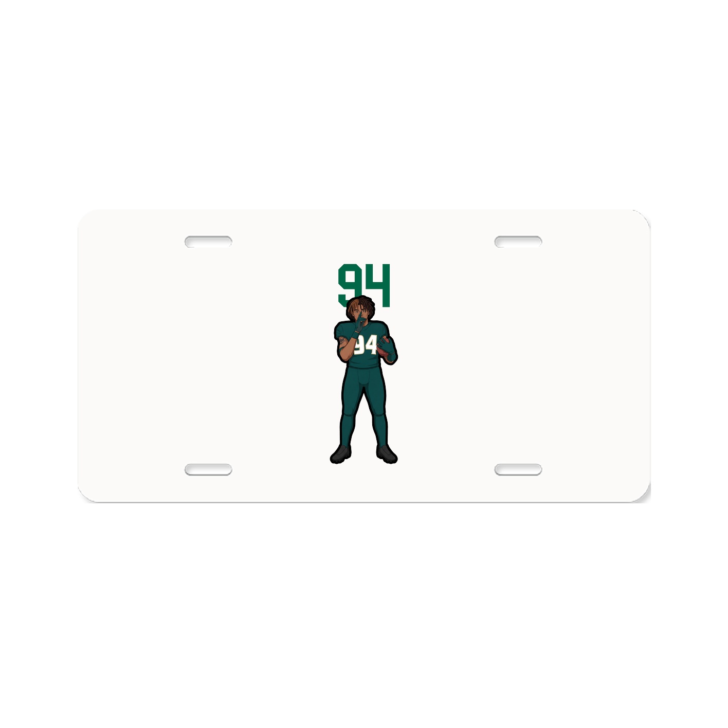 License Plate — Number Top in Classic