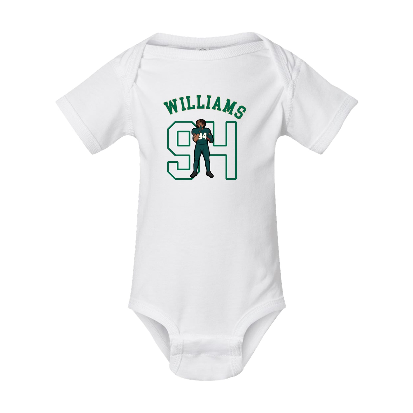 Baby Onesie — Shirsey Arch in White