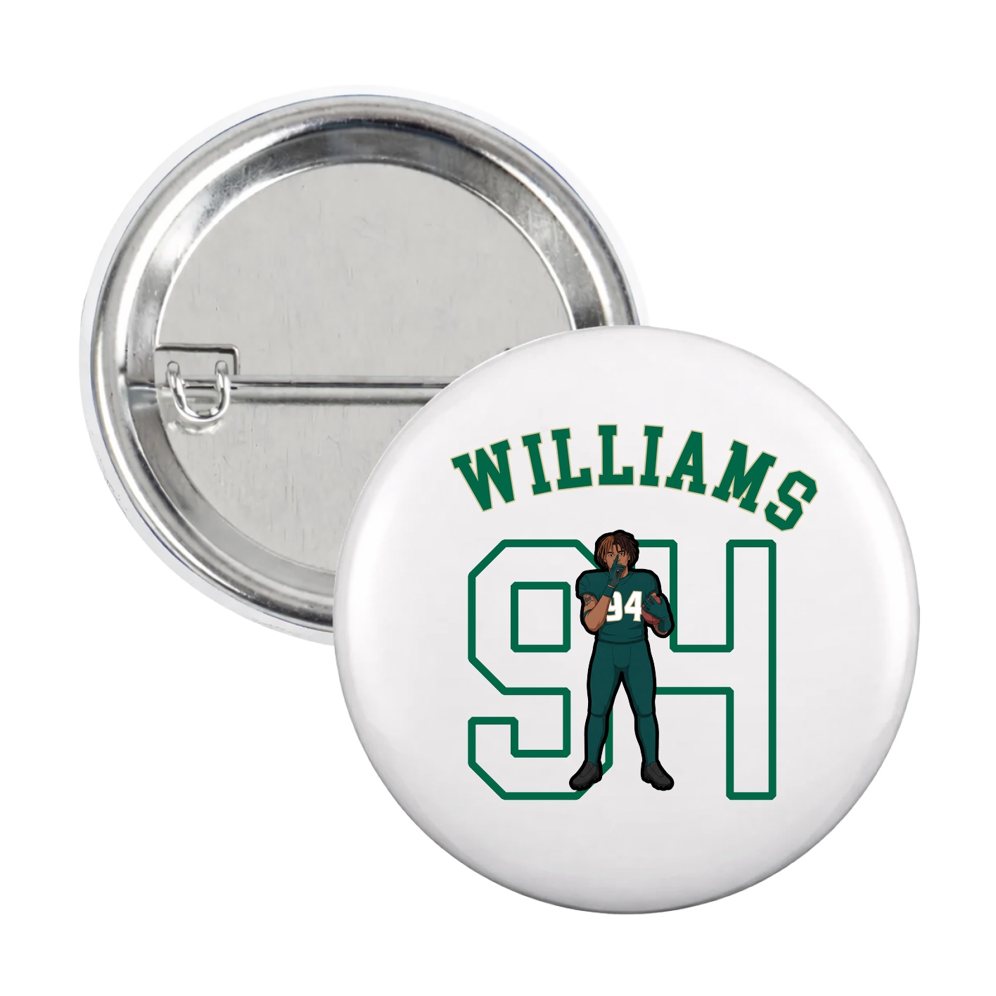 Game Day Button — Shirsey Arch in White