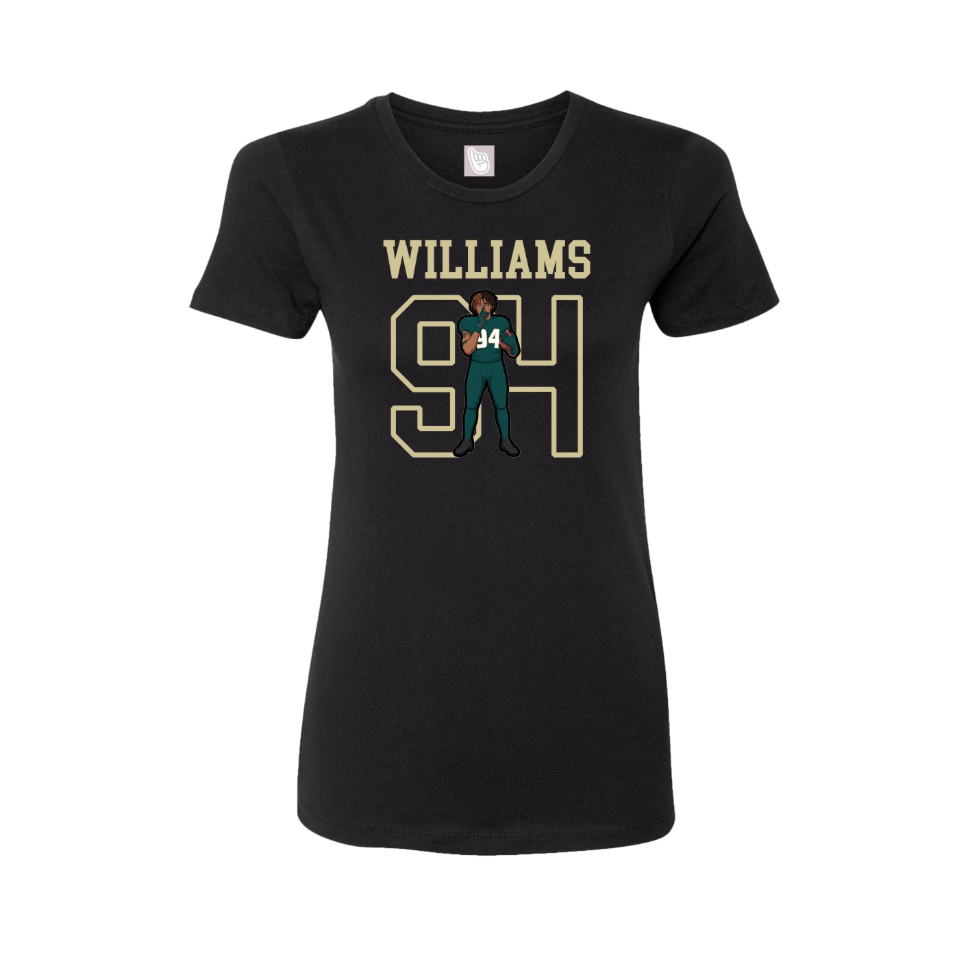 Fitted Women's Tee — Shirsey in Black