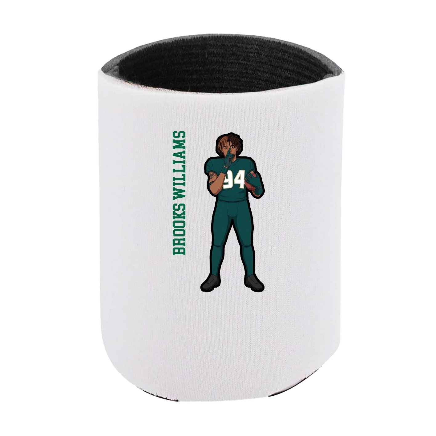 Can Holder — Name Vertical in White
