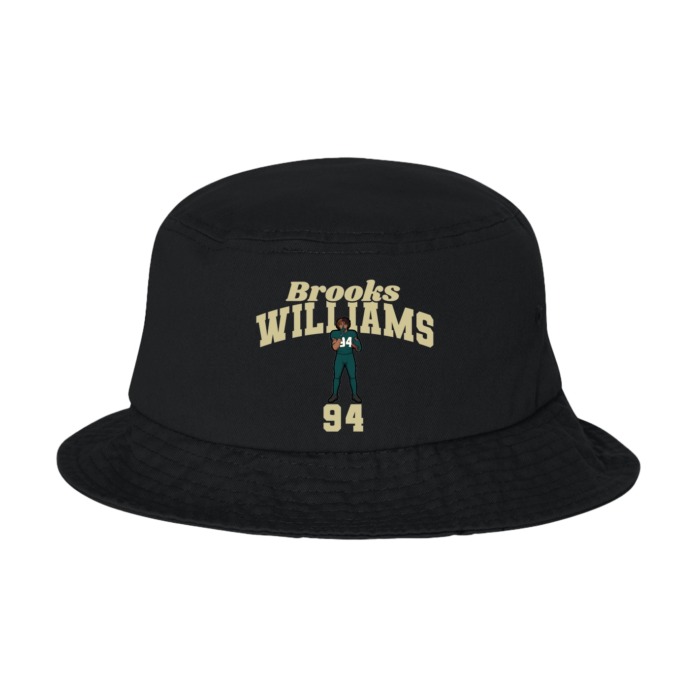 Bucket Cap — Signature Arch in Black