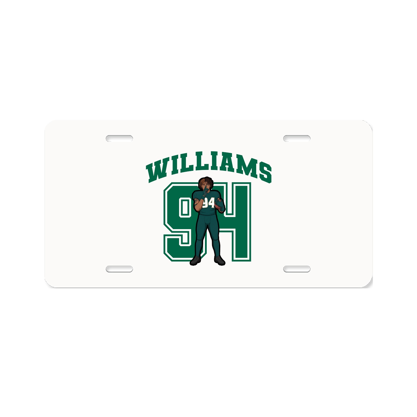 License Plate — Number in Classic