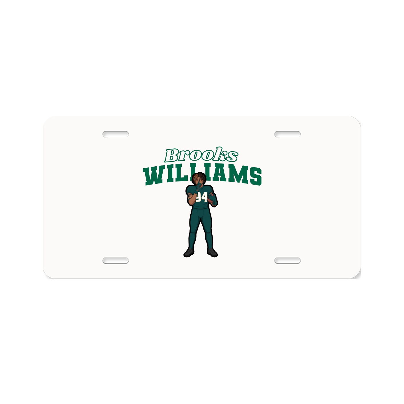 License Plate — Name Arch in Classic