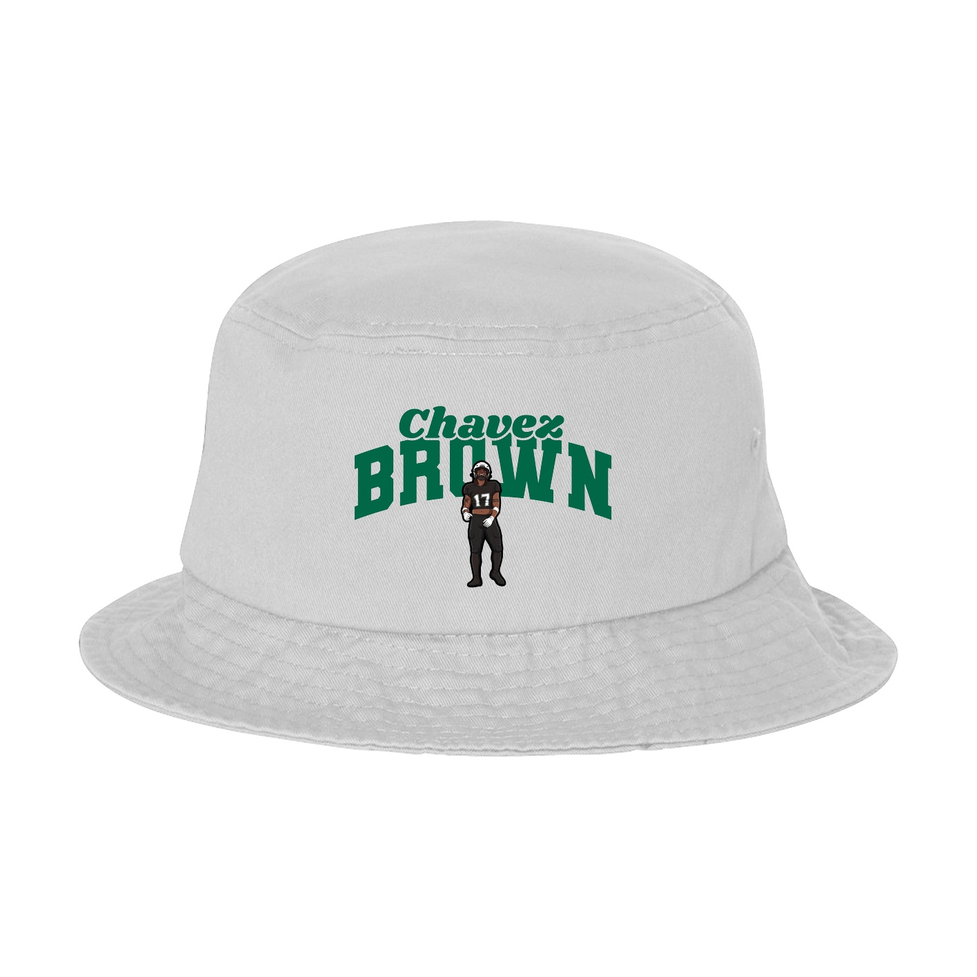 Bucket Cap — Signature Arch in White