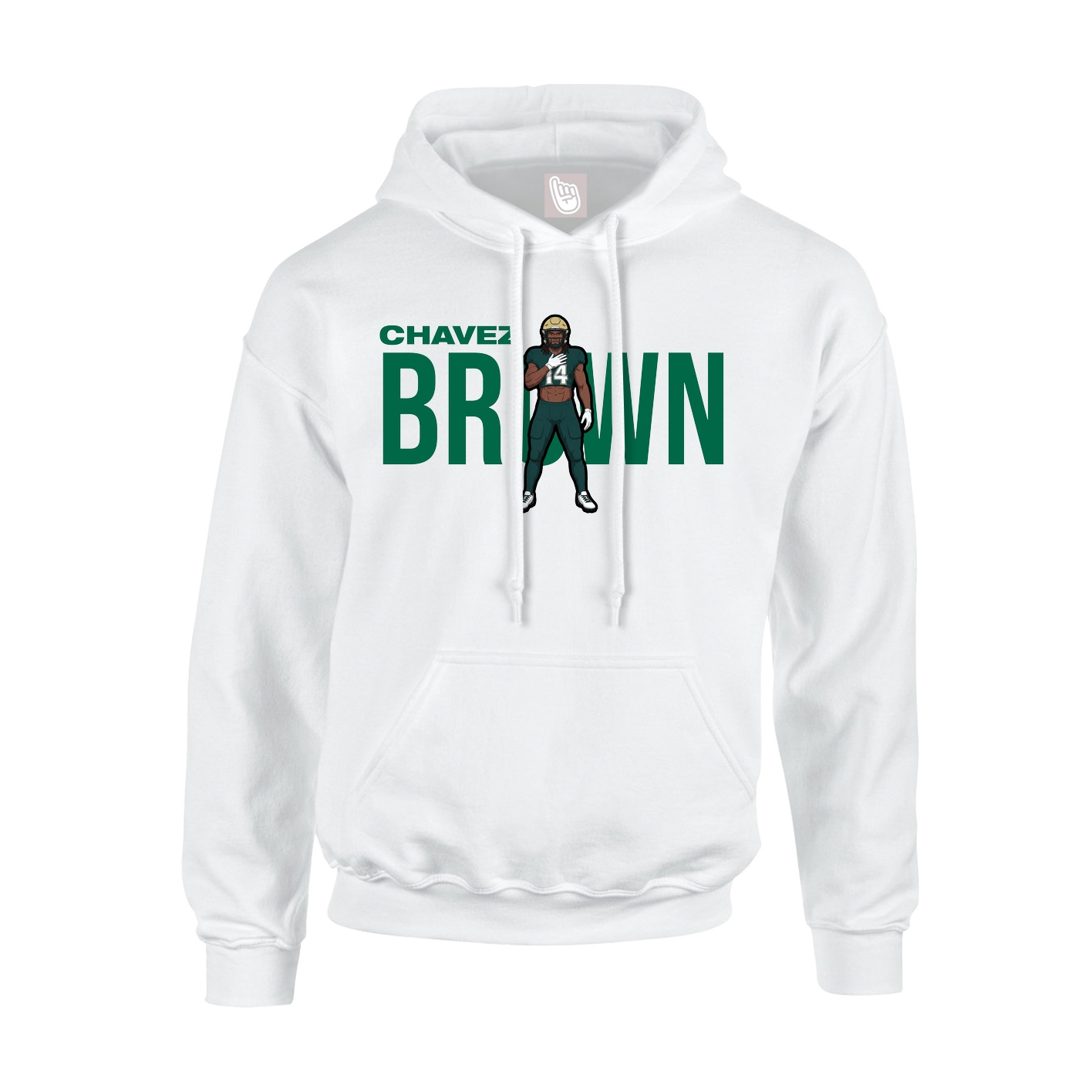 Hoodie — Player Name in White