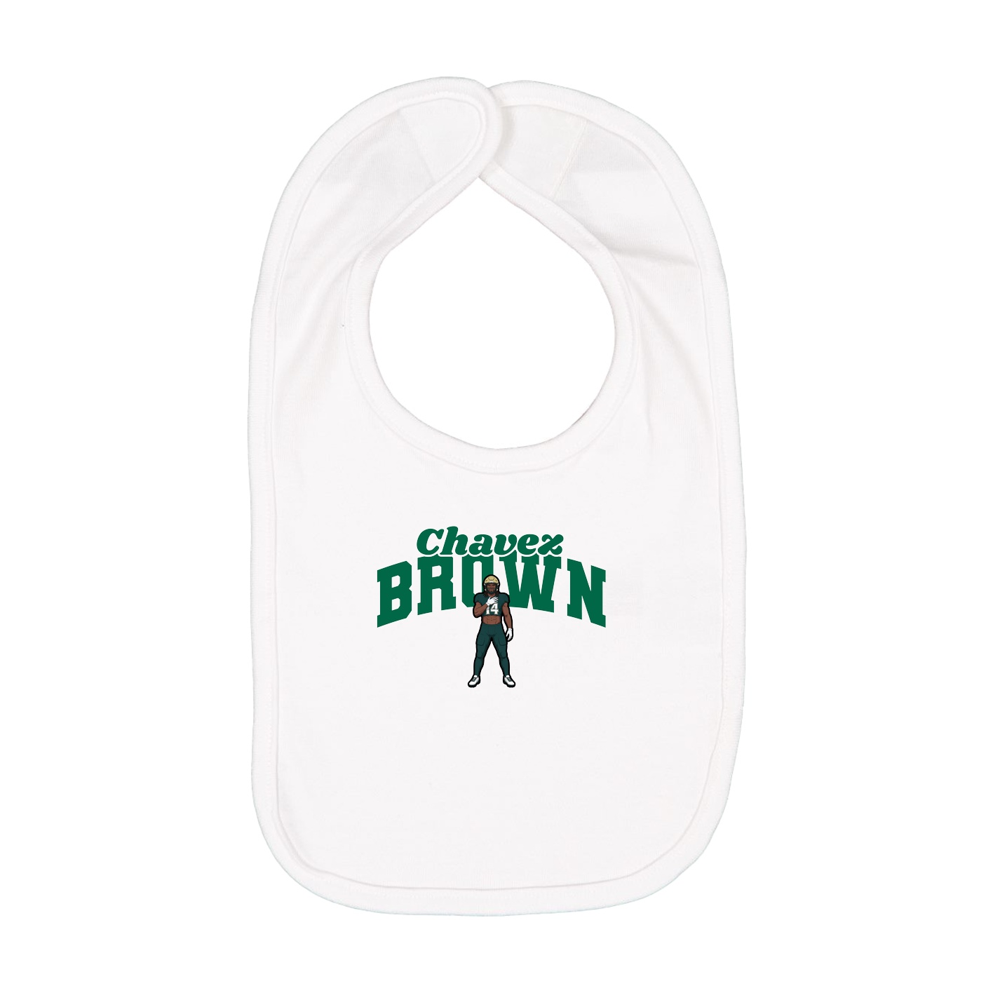 Infant Bib — Signature Arch in White