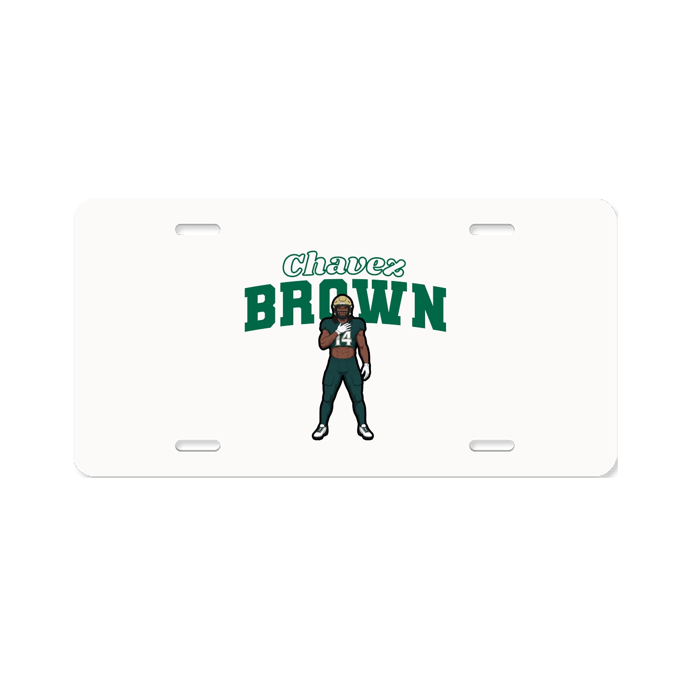 License Plate — Name Arch in Classic