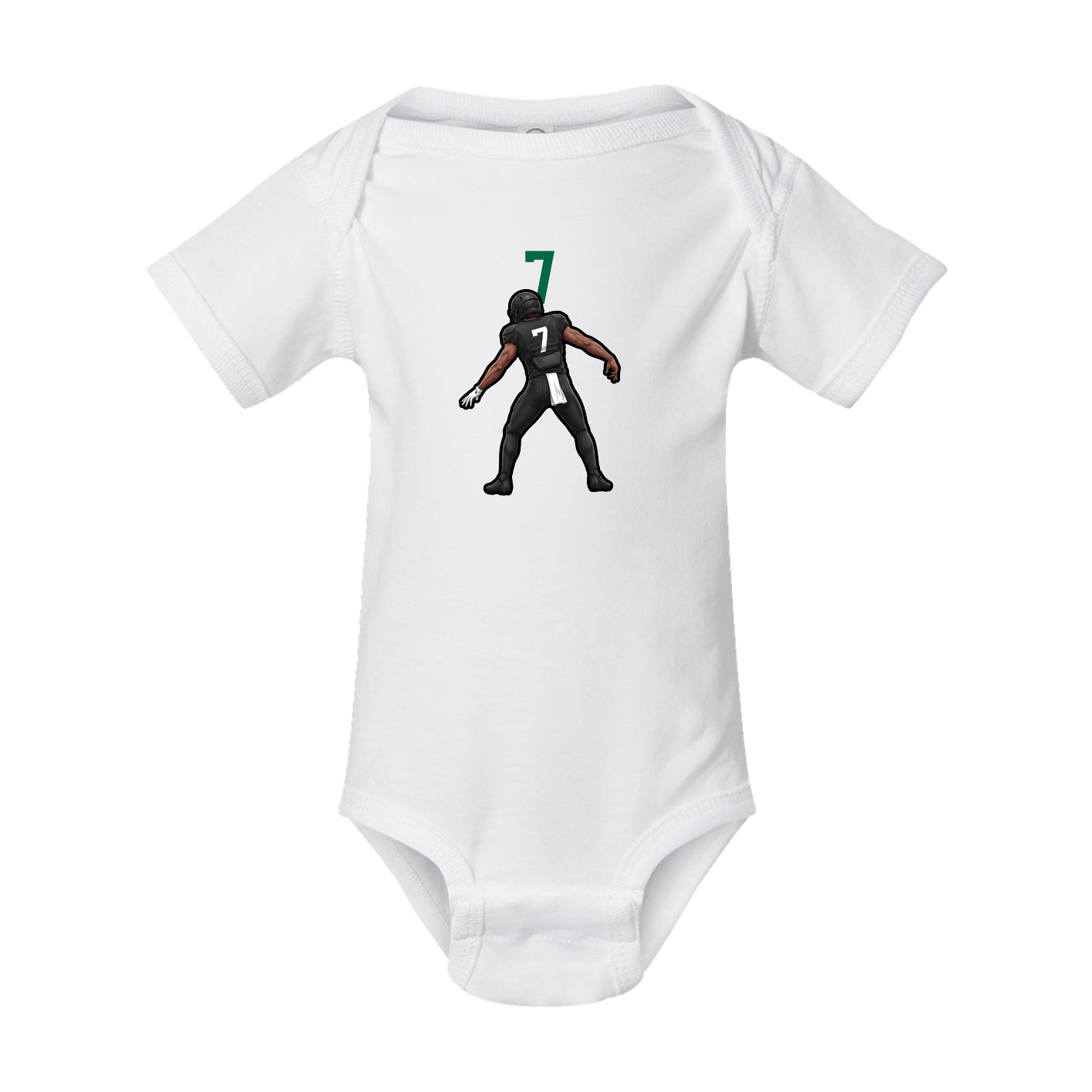 Baby Onesie — Number Top in White