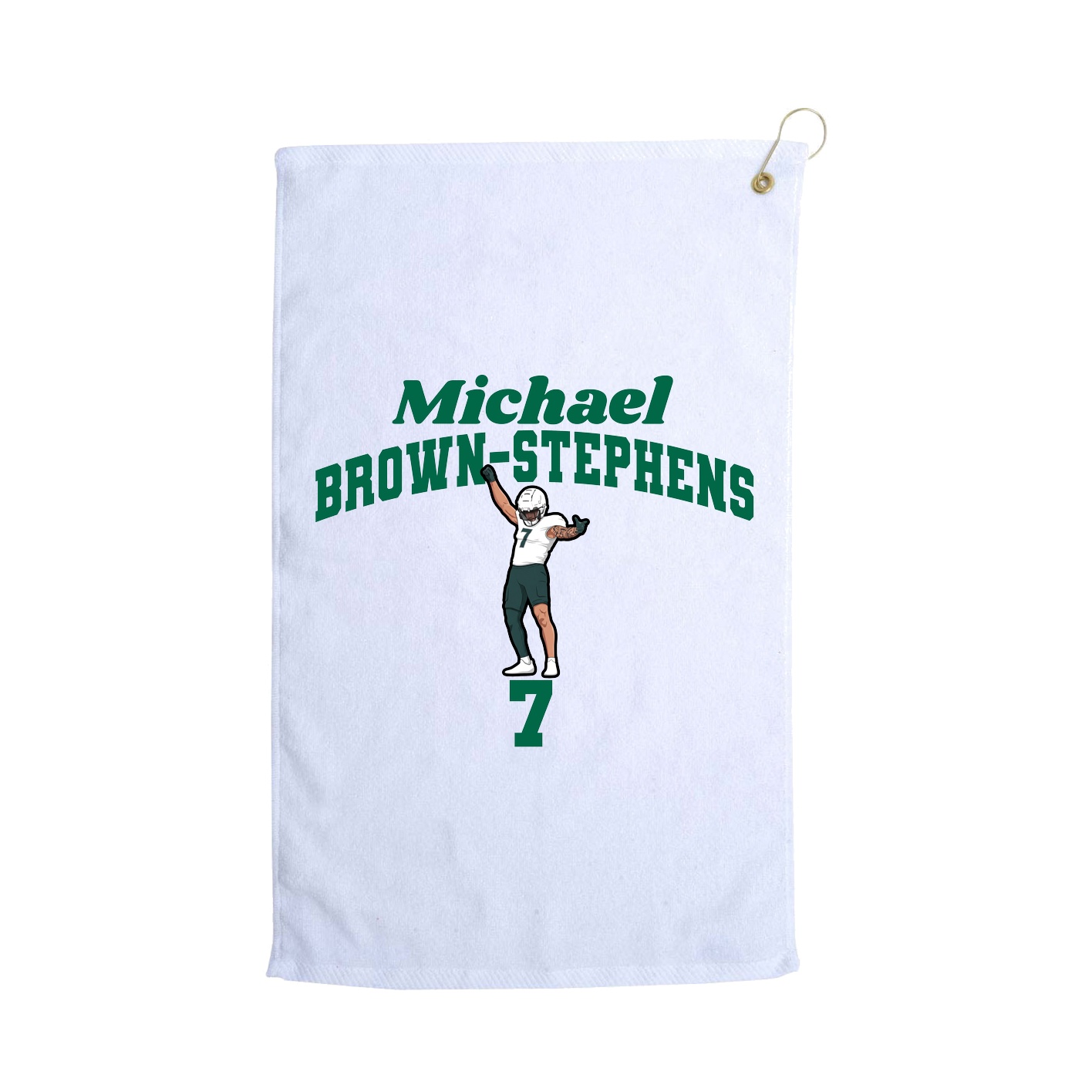 Golf Towel — Signature Arch in White