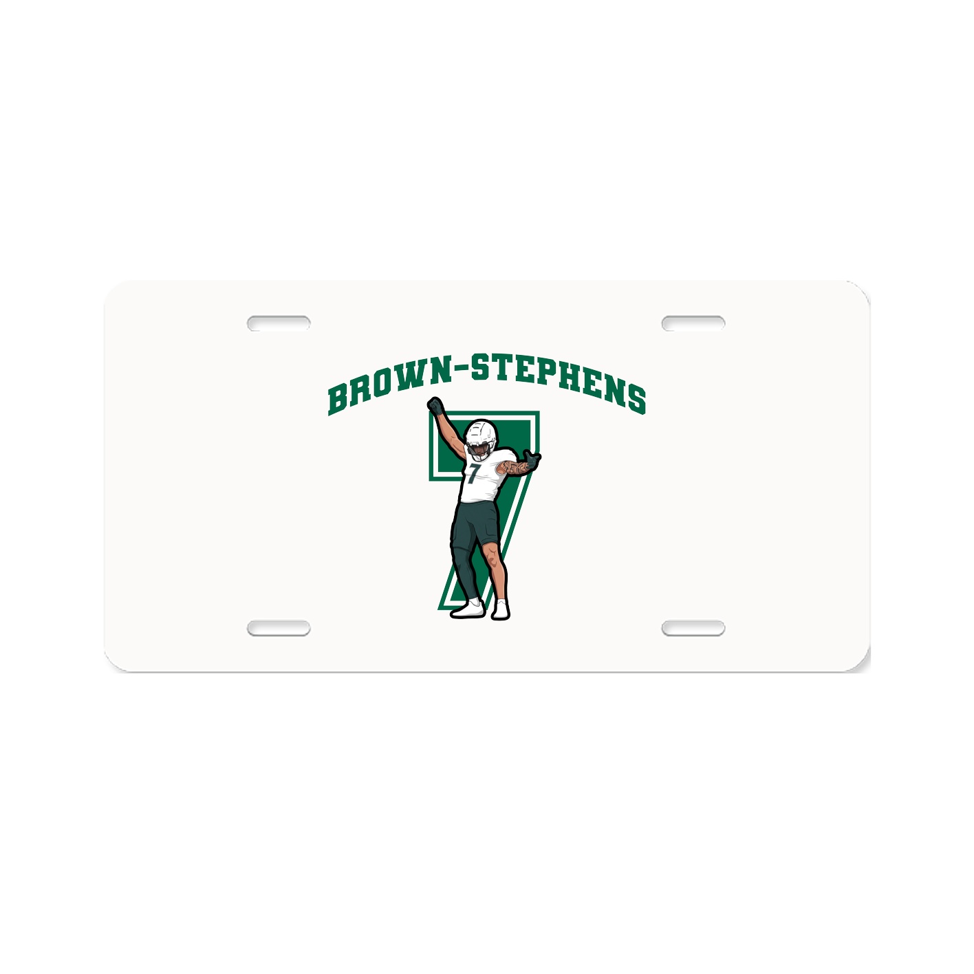 License Plate — Number in Classic
