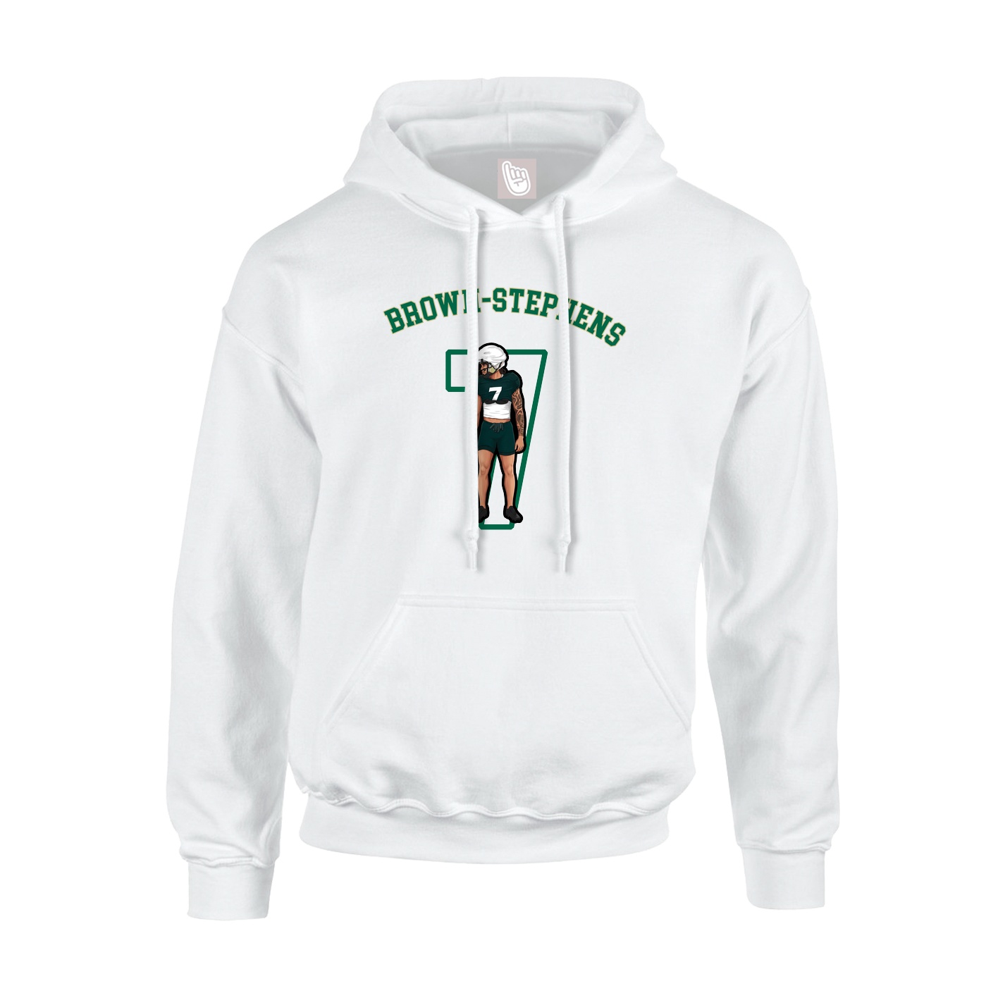 Youth Hoodie — Shirsey Arch in White