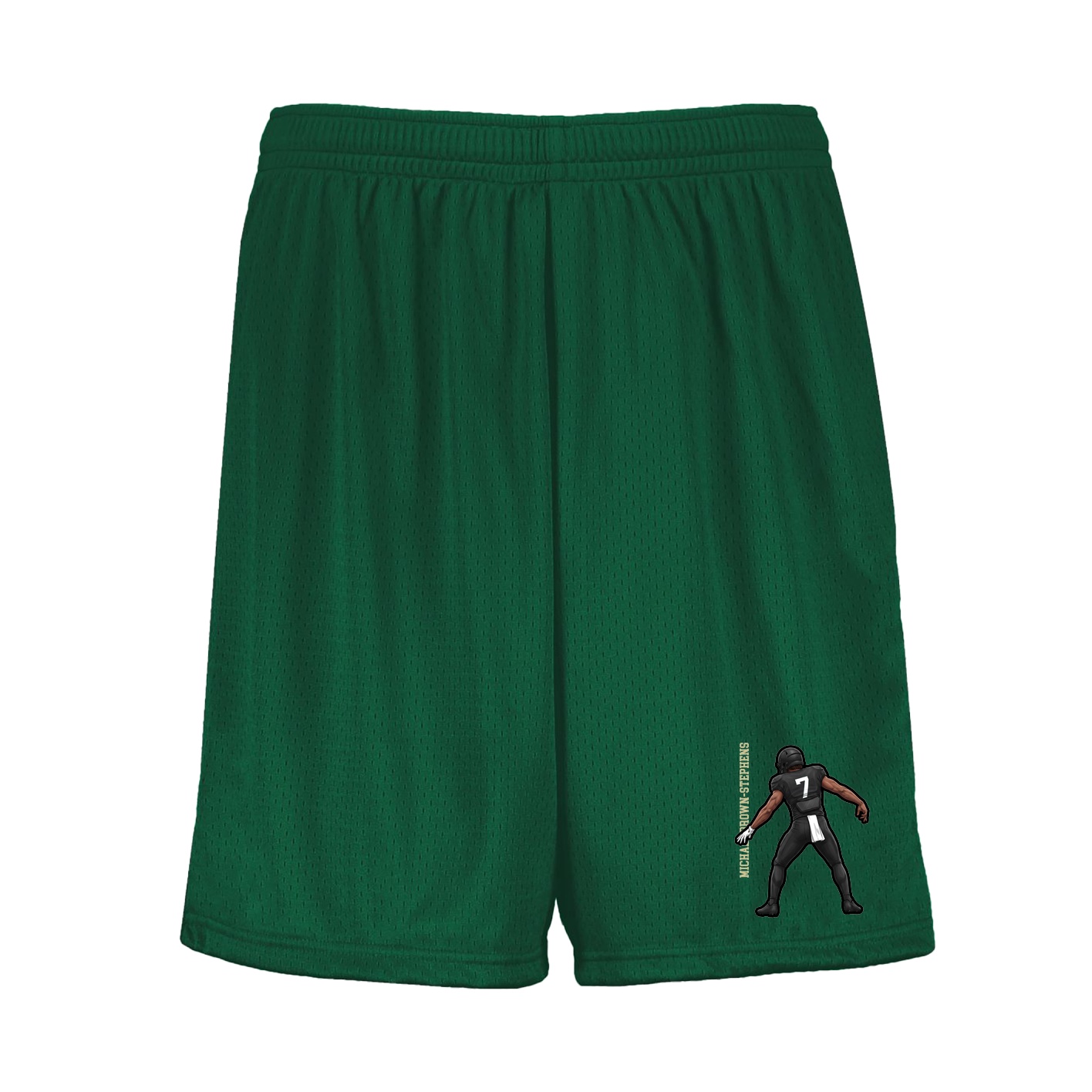 Shorts — Name Vertical in Green