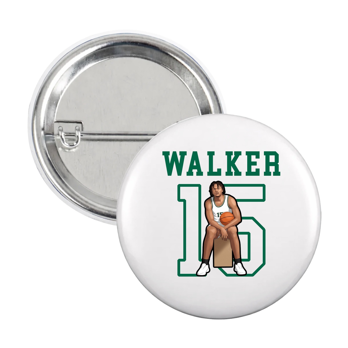 Game Day Button — Shirsey in White