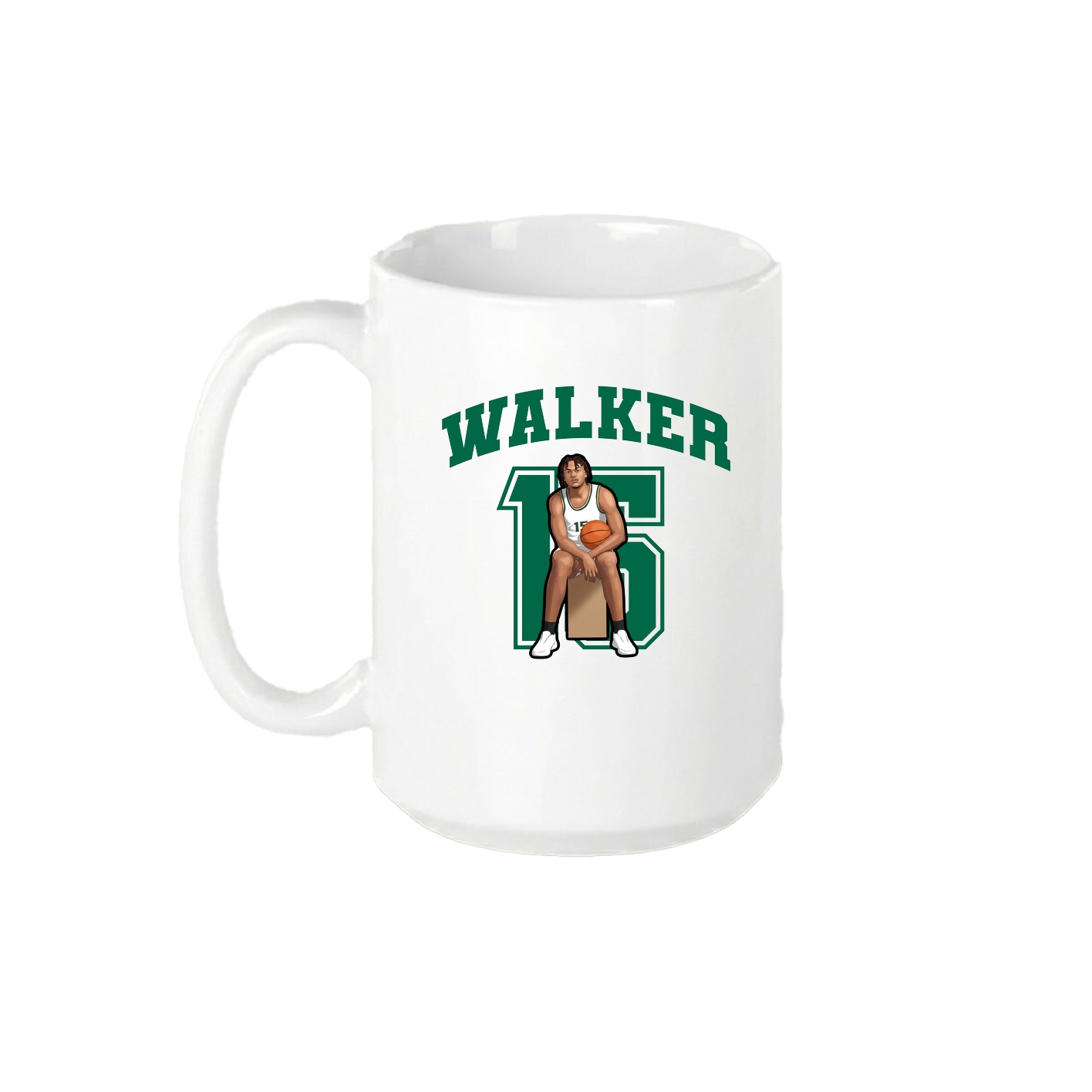 15oz Coffee Mug — Number in White