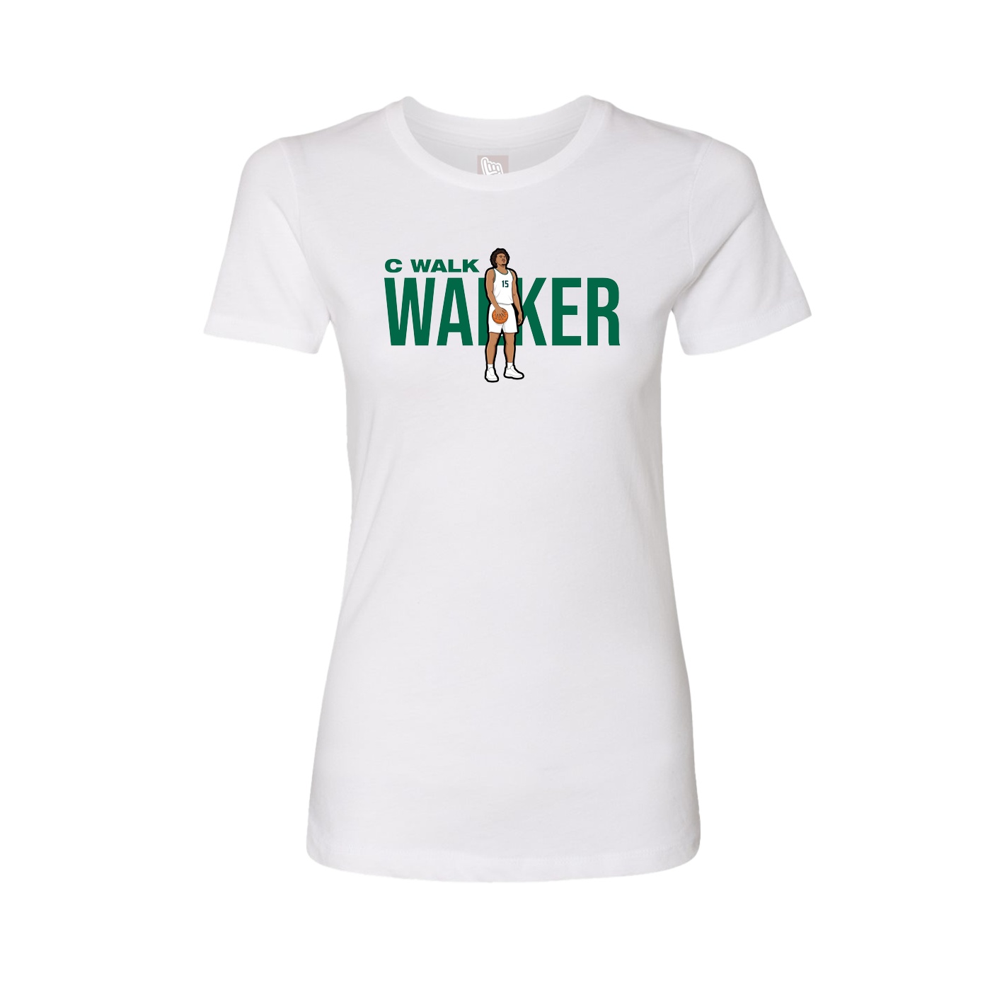 Womens Tee — Player Name in White