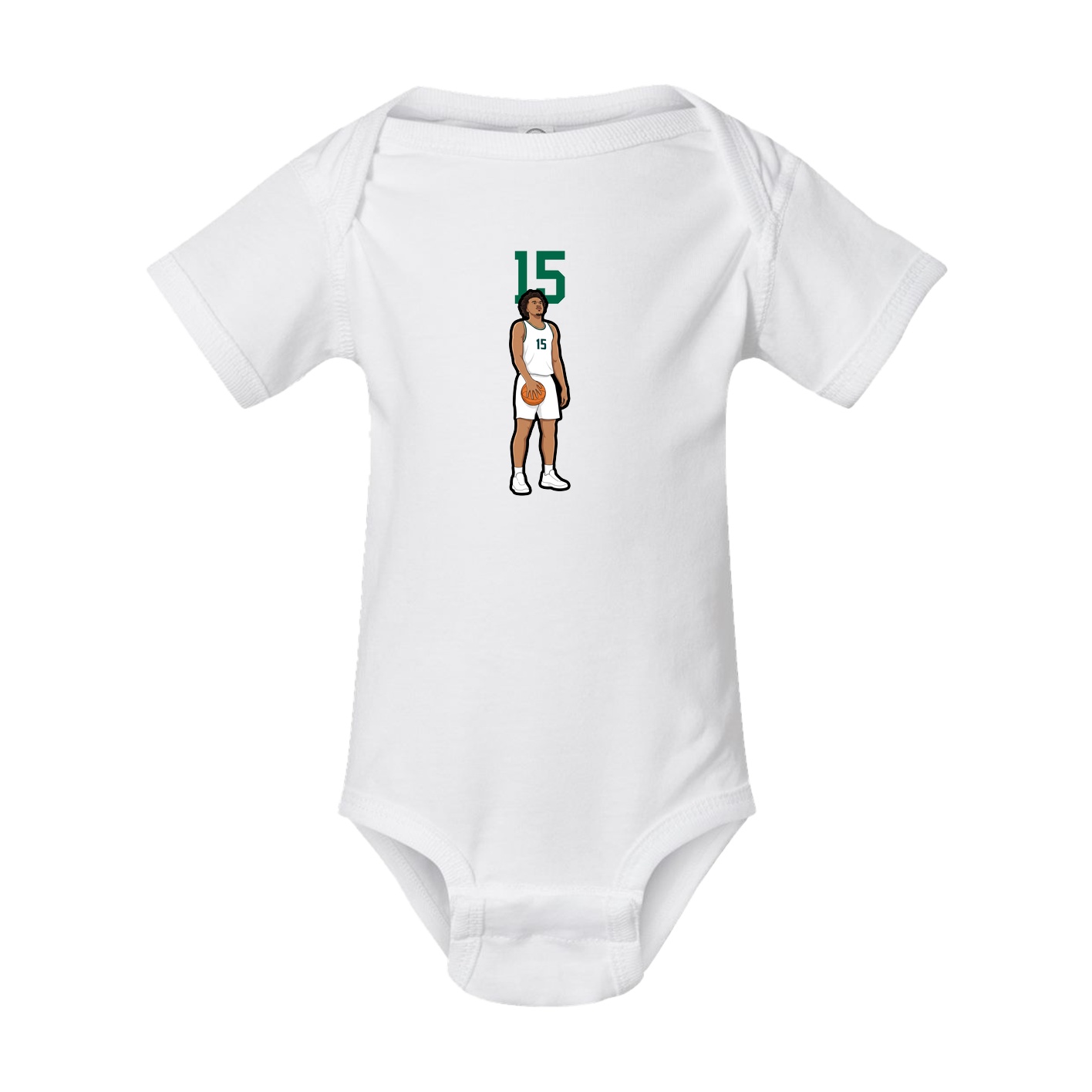 Baby Onesie — Number Top in White