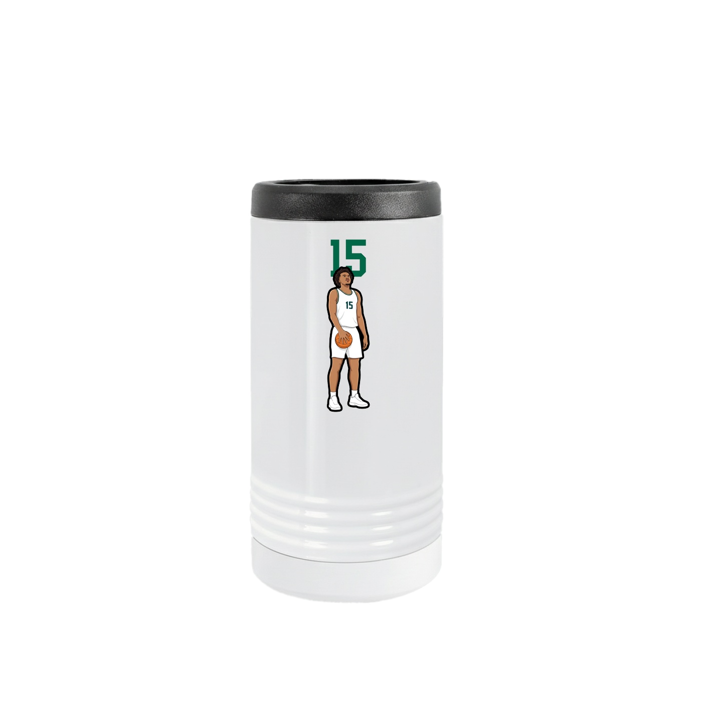 Slim Beverage Holder — Number Top in White