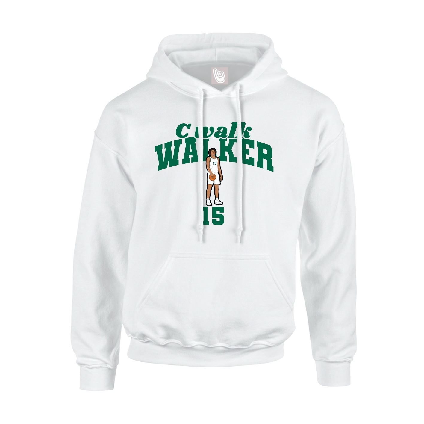 Youth Hoodie — Signature Arch in White
