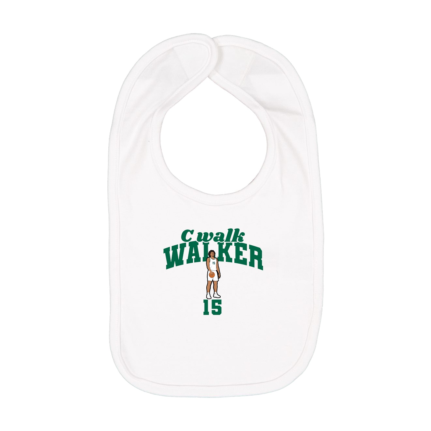 Infant Bib — Signature Arch in White