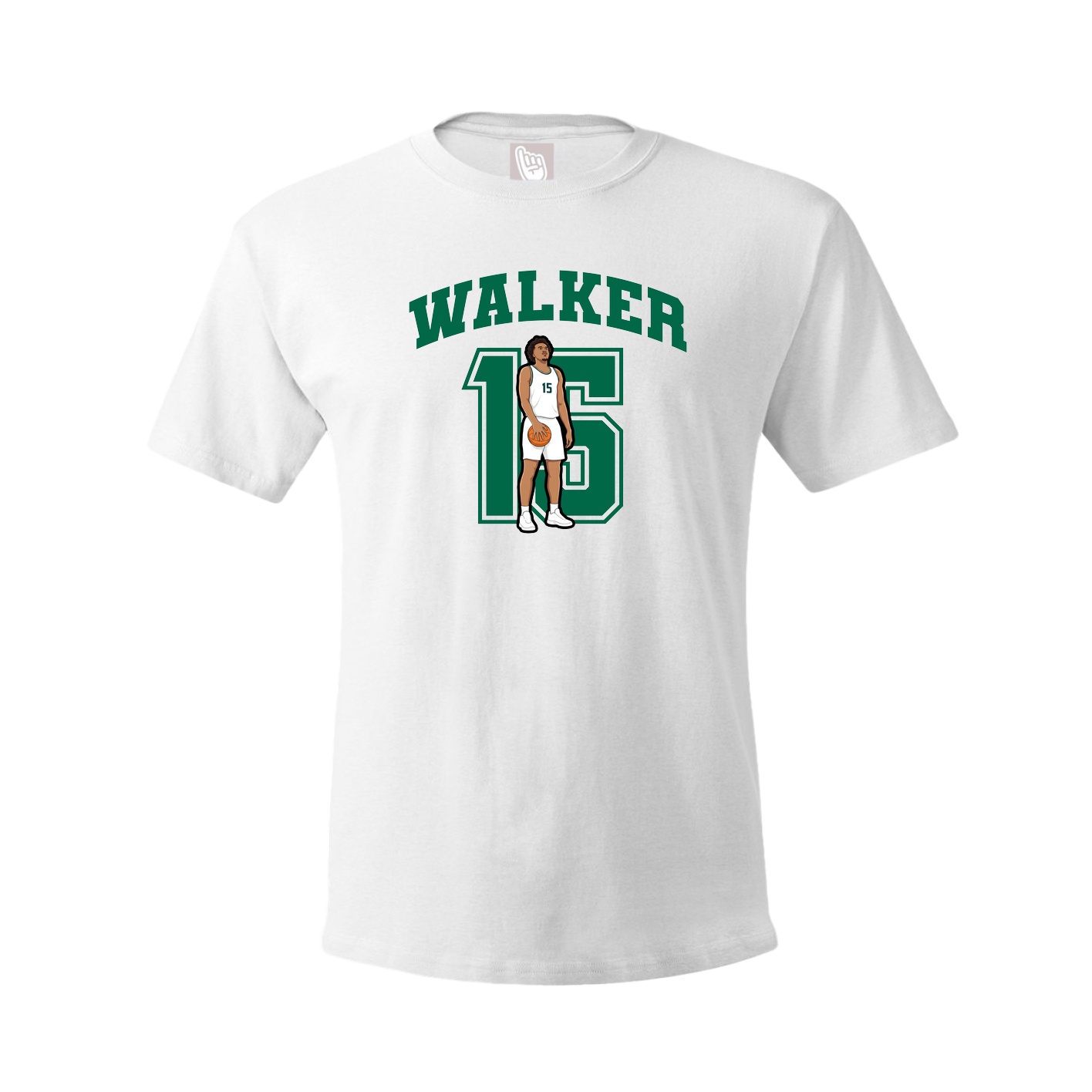 Youth Tee — Number in White